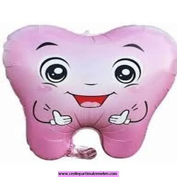 Pembe Diş Folyo Balon